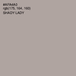 #AFA4A0 - Shady Lady Color Image